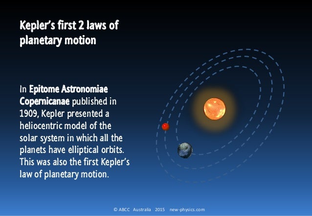 Ca 306 Keplers Elliptical Orbits
