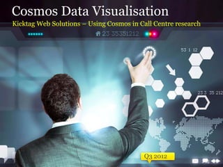 Cosmos Data Visualisation
Kicktag Web Solutions – Using Cosmos in Call Centre research




                                          Q3 2012
 