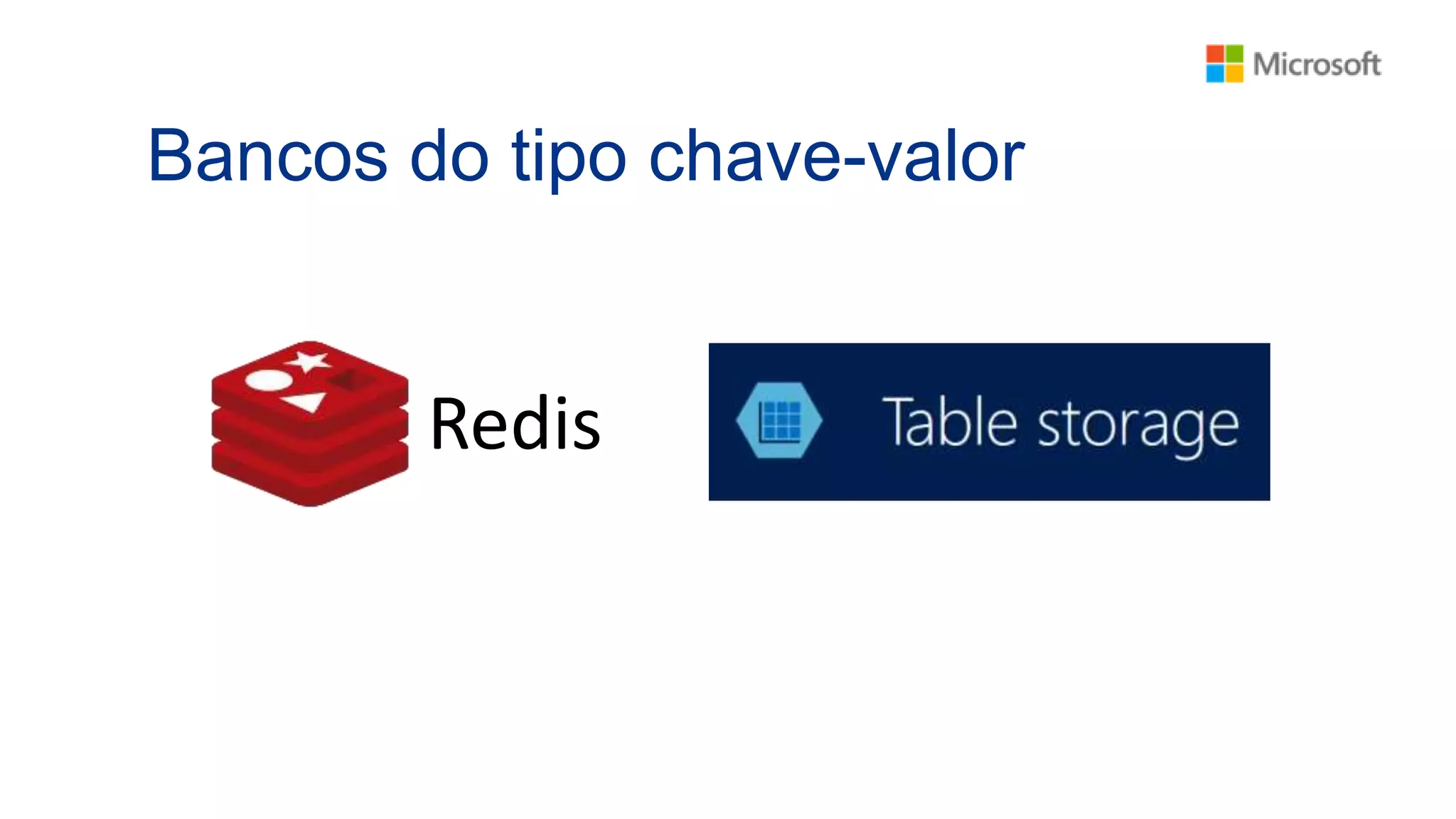 Bancos do tipo chave-valor
Redis
 
