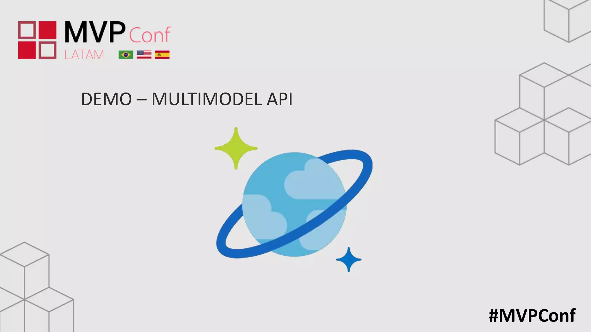 #MVPConf
DEMO – MULTIMODEL API
 