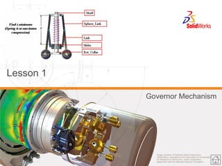 Image courtesy of National Optical Astronomy Observatory, operated by the Association of Universities for Research in Astronomy, under cooperative agreement with the National Science Foundation. 
Lesson 1 
Governor Mechanism  