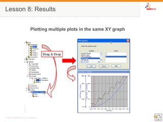58 
© 2007 SolidWorks Corp. Confidential. 
Lesson 8: Results 
Plotting multiple plots in the same XY graph  