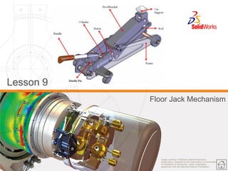 Image courtesy of National Optical Astronomy Observatory, operated by the Association of Universities for Research in Astronomy, under cooperative agreement with the National Science Foundation. 
Lesson 9 
Floor Jack Mechanism 
 