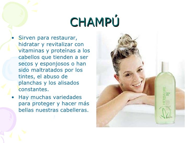 Cosméticos para la higiene del cabello