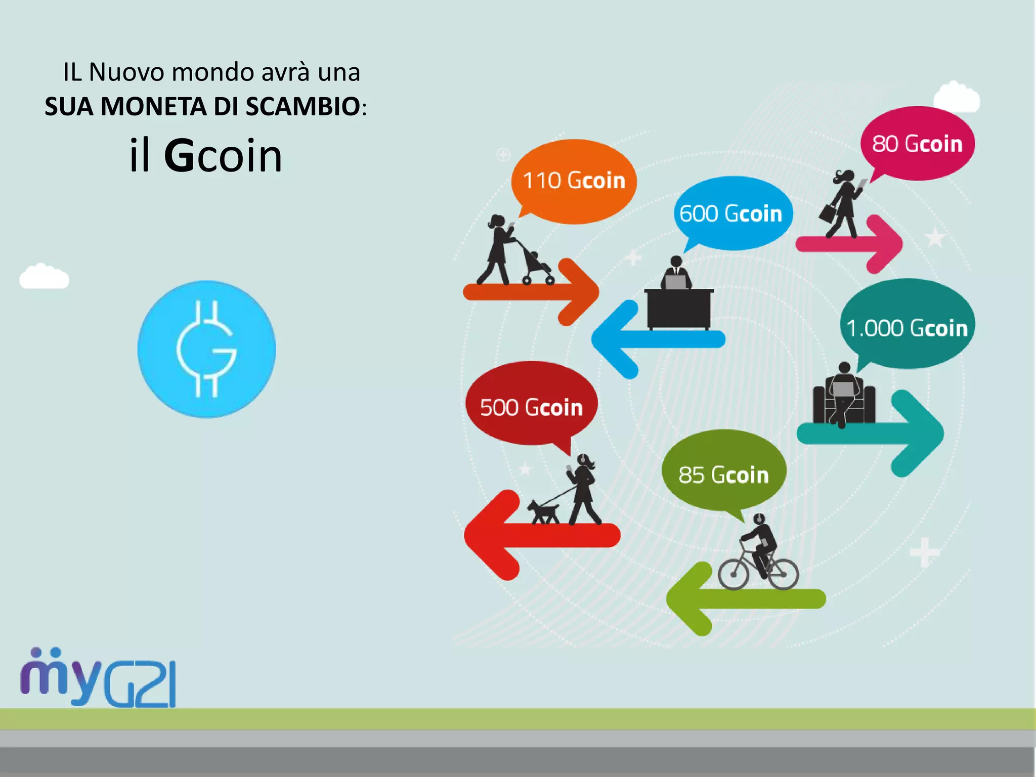 IL Nuovo mondo avrà una
SUA MONETA DI SCAMBIO:
il Gcoin
 