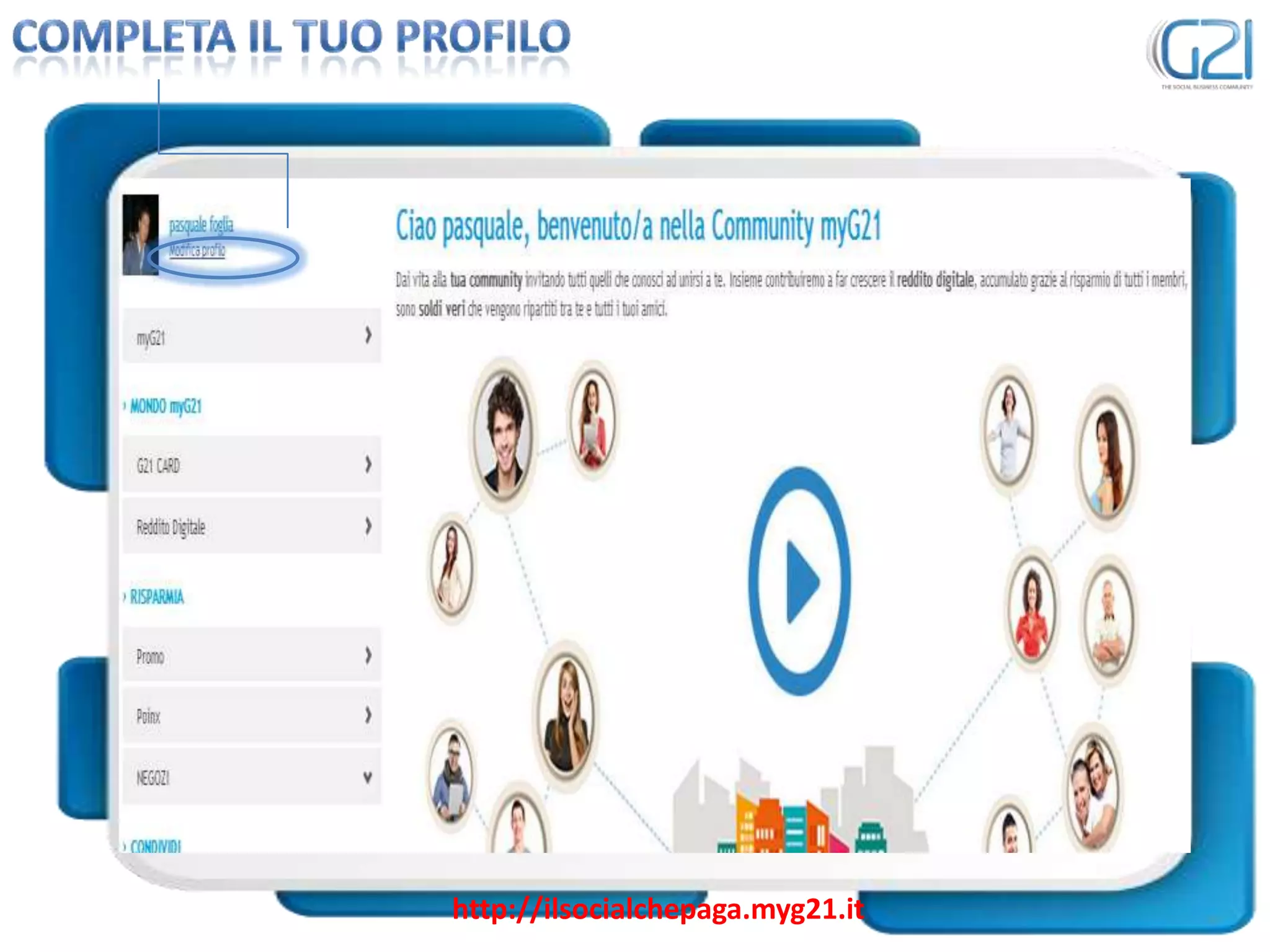 http://ilsocialchepaga.myg21.it
 