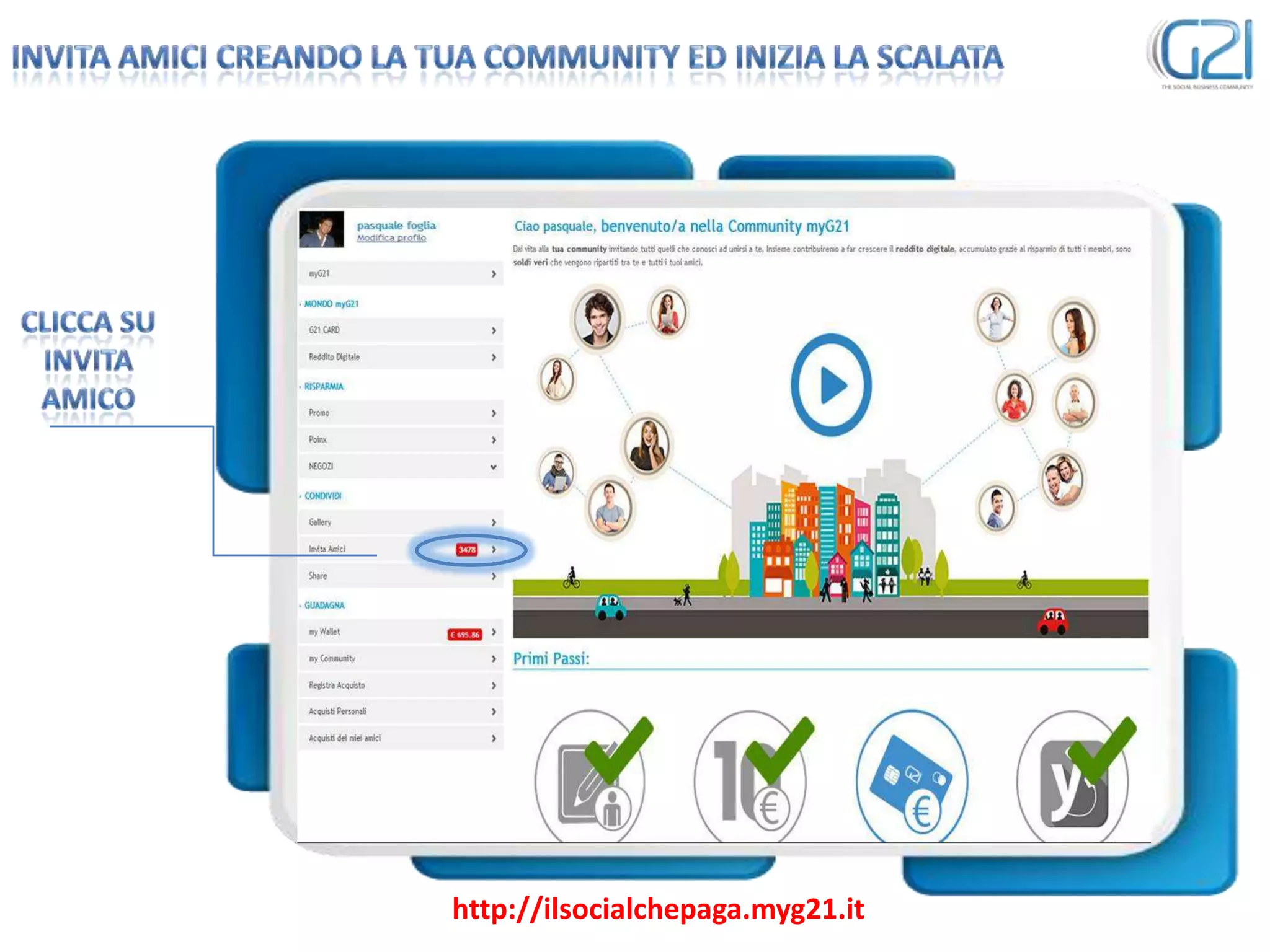 http://ilsocialchepaga.myg21.it
 
