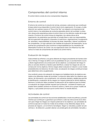 Control Interno - Marco Integrado .- Coso 2013 resumen-ejecutivo | PDF
