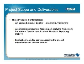 Coso Internal Control Integrated Framework | PDF
