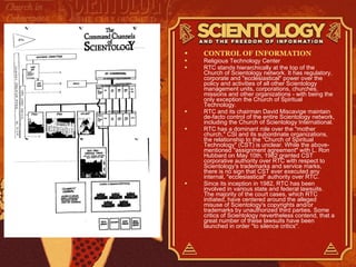 Introspection Rundown Scientology & Freedom of Information | PPT