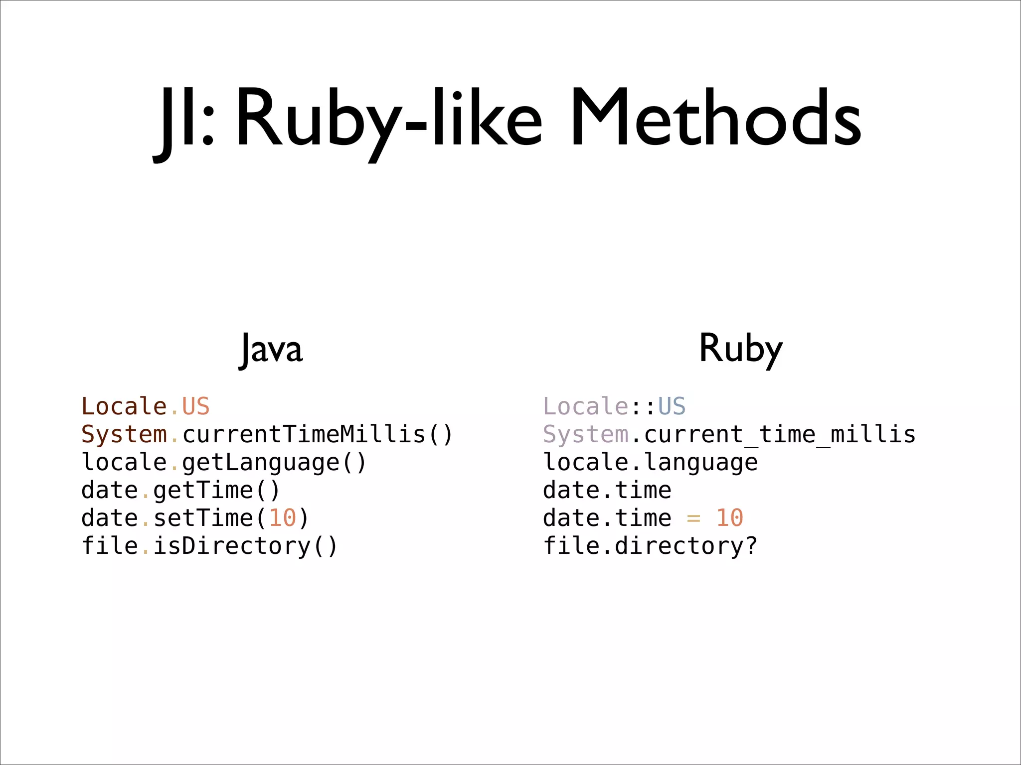 Quick Intro To JRuby