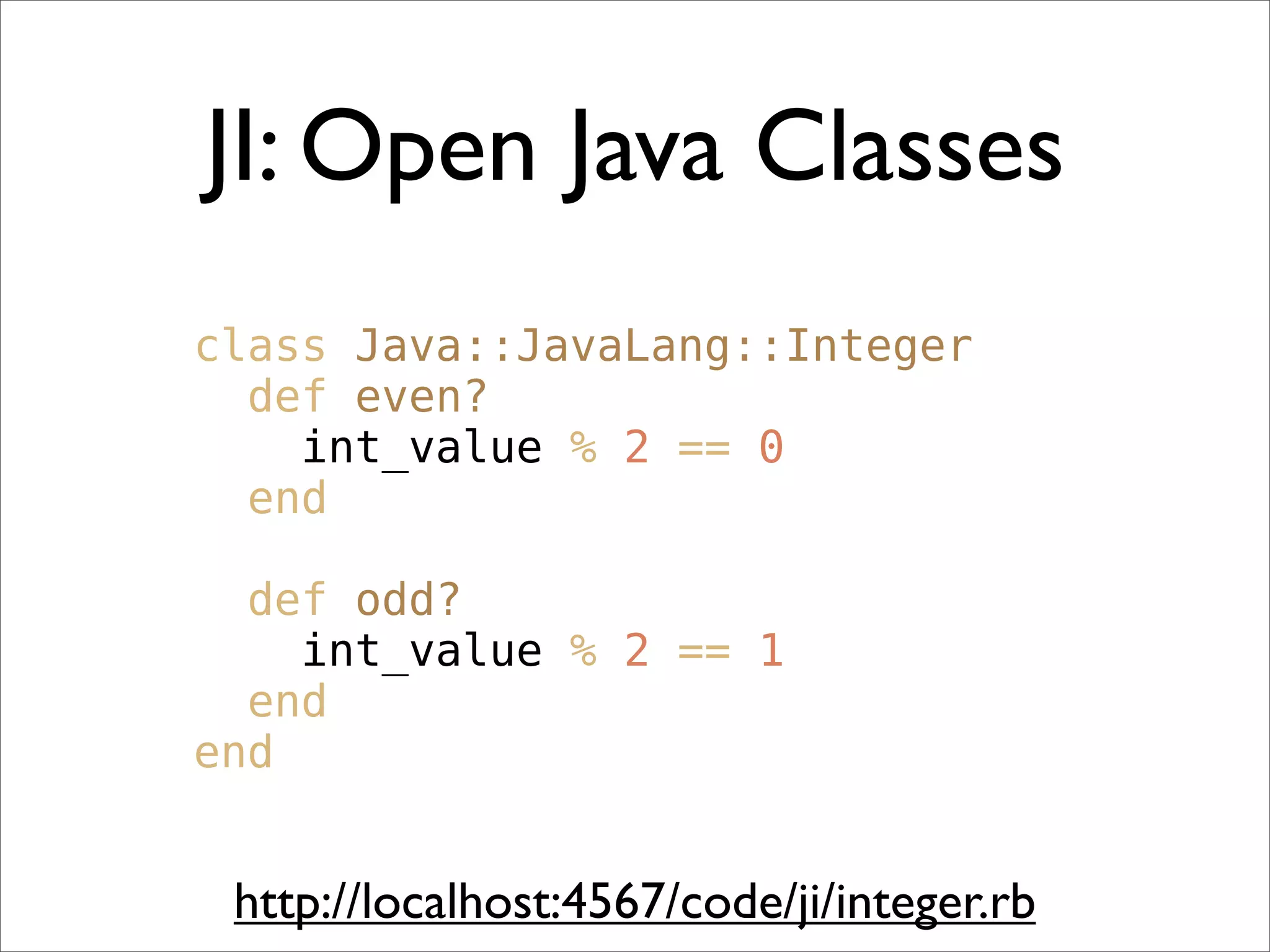 Quick Intro To JRuby