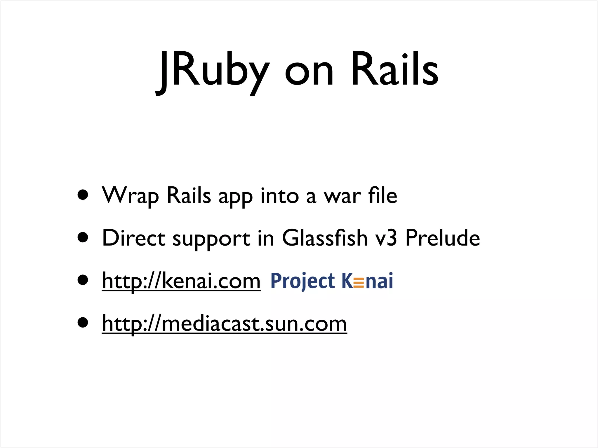 Quick Intro To JRuby