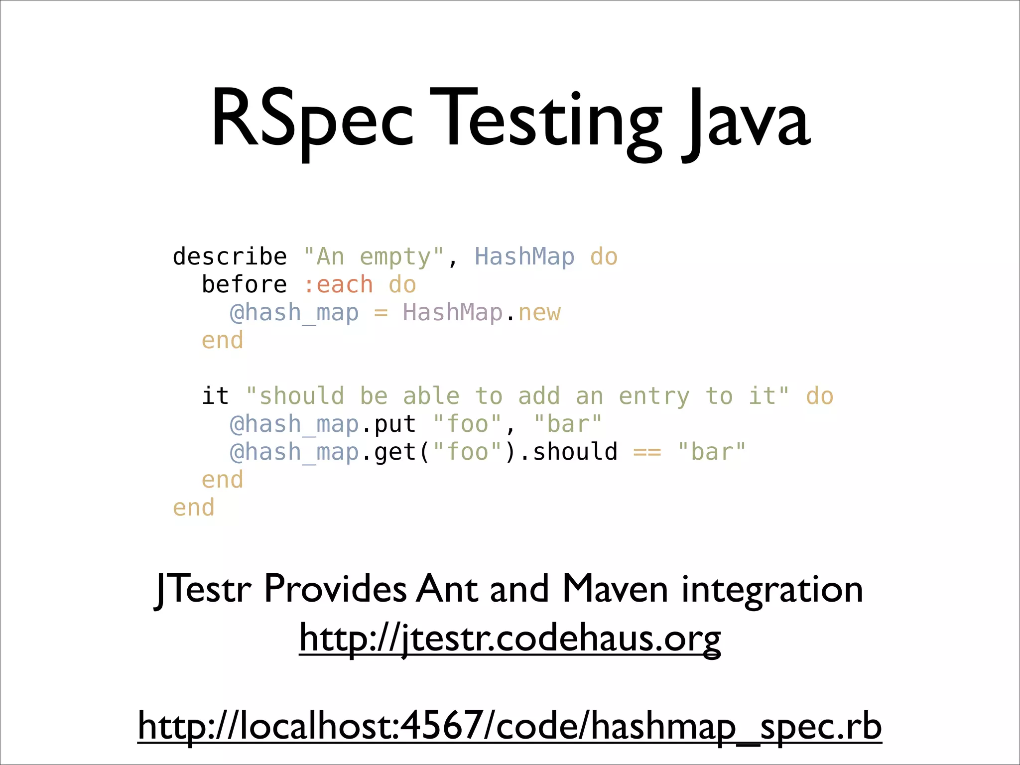 Quick Intro To JRuby