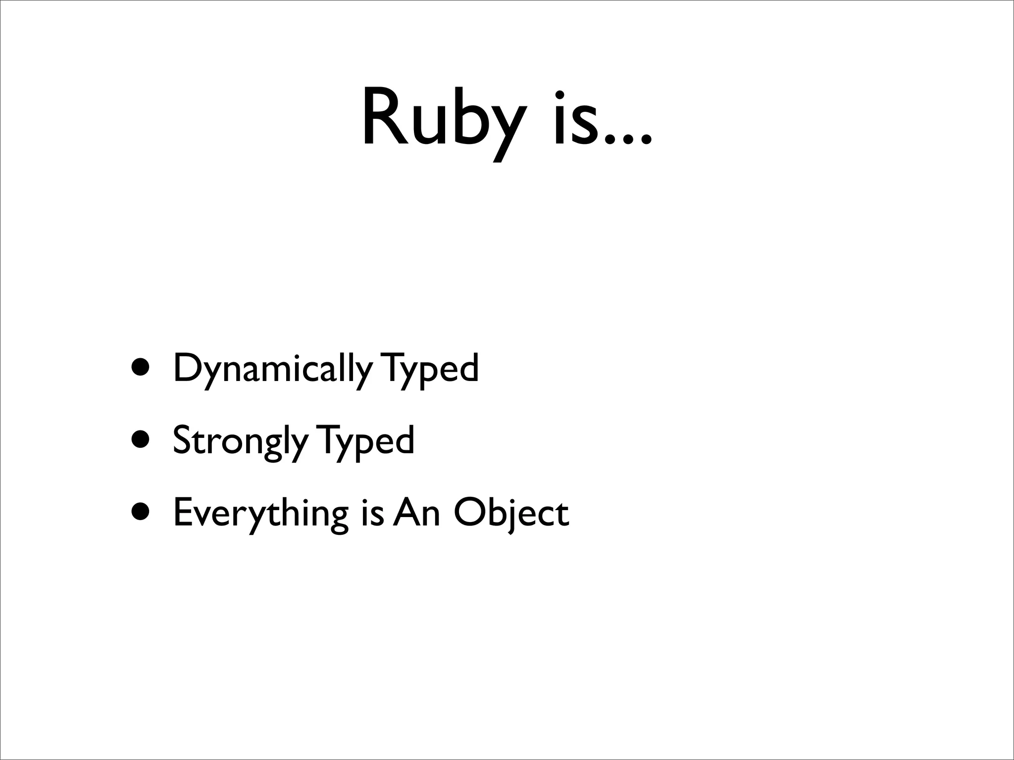 Quick Intro To JRuby