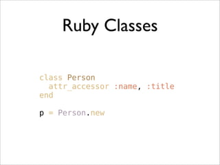 Quick Intro To JRuby