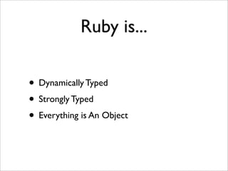 Quick Intro To JRuby