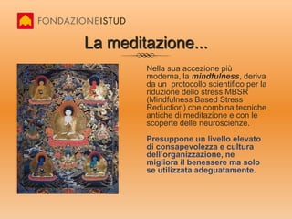 Il counseling...Serve per sostenere il benessere di individui o piccoli gruppi di persone, specie in periodi di crisi o cambiamento organizzativo. In particolare è di aiuto nei casi di“solitudine del manager”.Effetto “collaterale”: sviluppo delle competenze emotivo-relazionali delle persone coinvolte, miglioramento delle loro performance, miglioramento del benessere organizzativo.