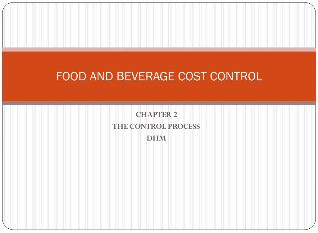 Food and Beverage Cost Control