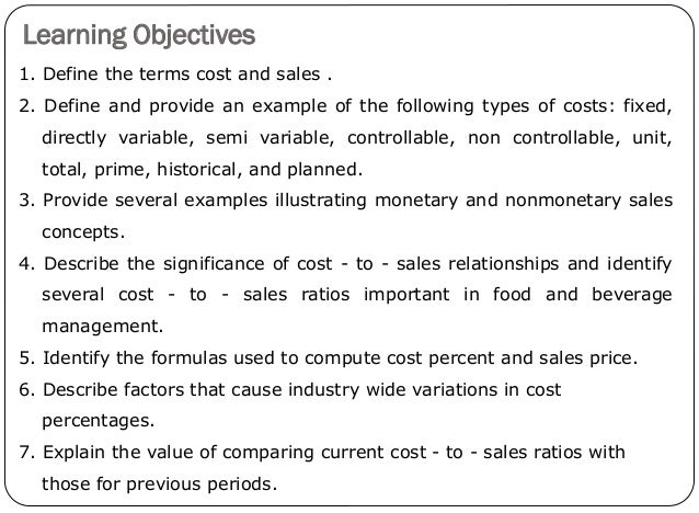 Resultado de imagem para F&B cost control