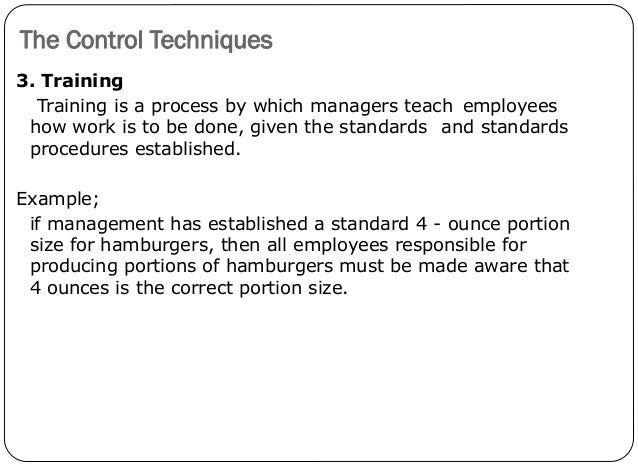 food and beverage cost control standard recipe card example