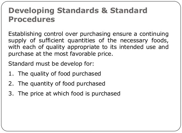 food and beverage cost control standard recipe card example