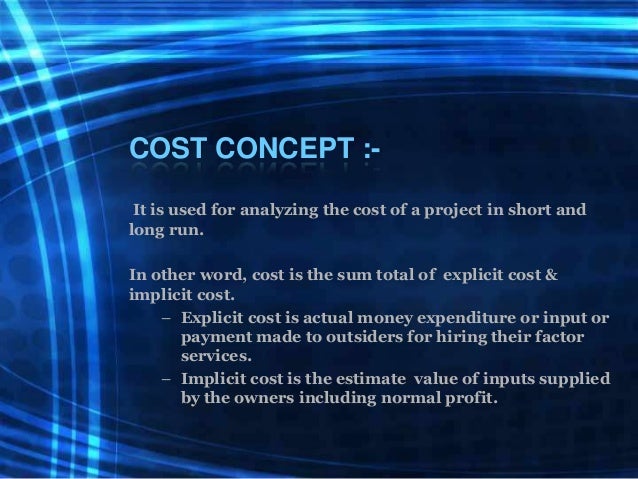 ECONOMICS COST CONCEPT economics-cost-concept