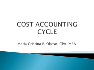 Maria Cristina P. Obeso, CPA, MBA
 