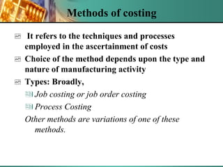 Cost accountingppt | PPT