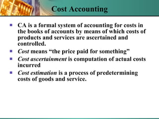 Cost Accounting ,[object Object],[object Object],[object Object],[object Object]