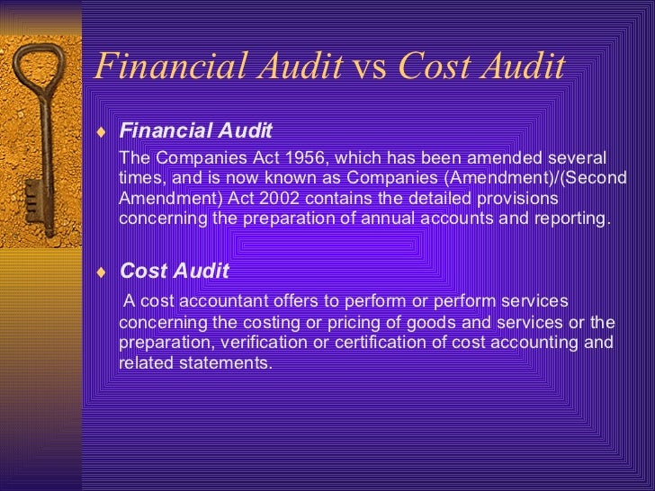 Cost Audit