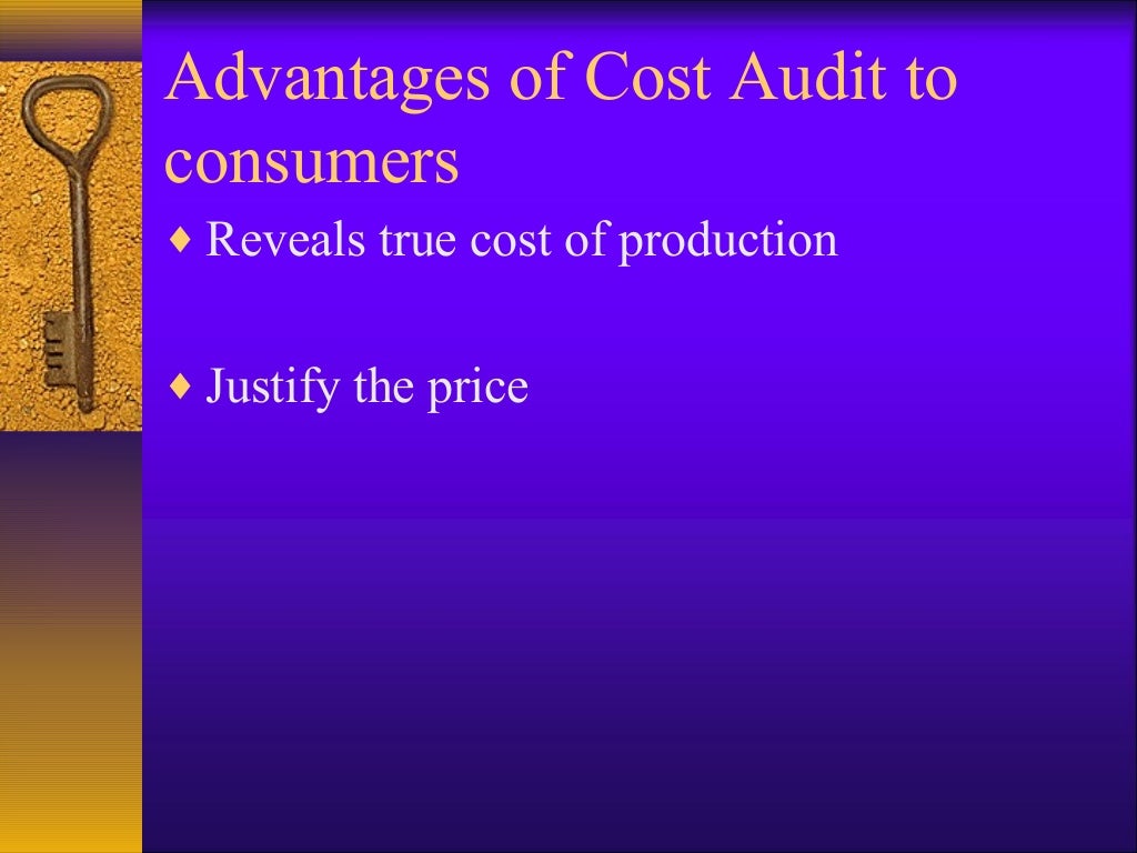 Cost Audit