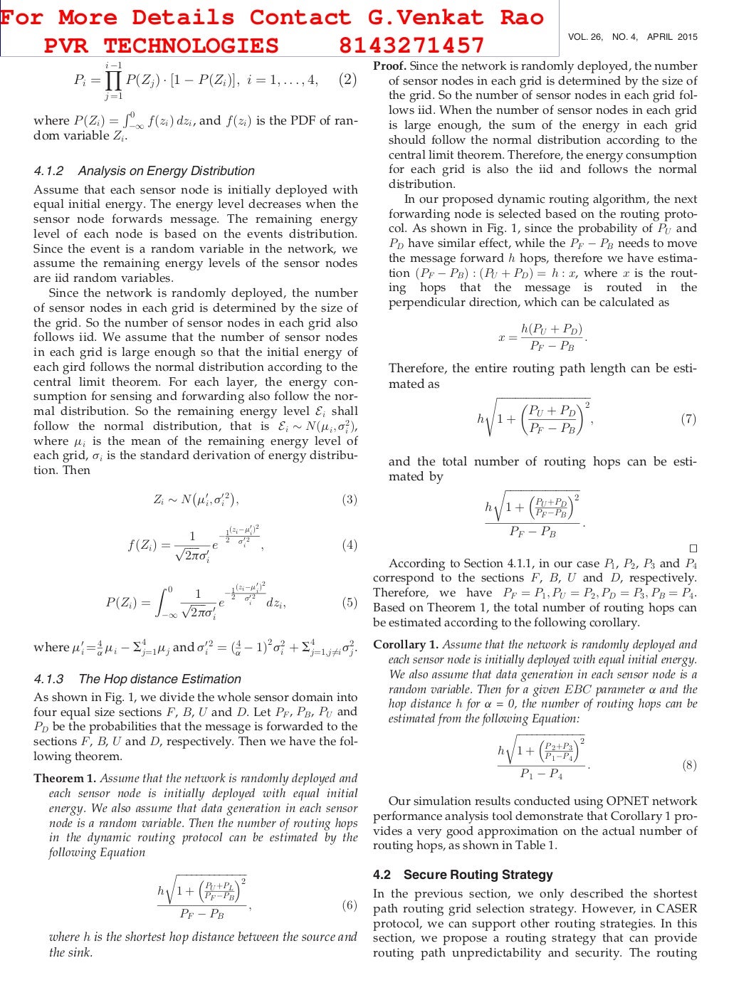 Cost aware s ecure routing (caser) protocol design for ...