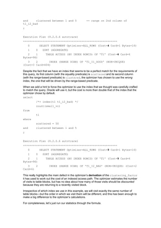 Cost Based Oracle Fundamentals | DOC