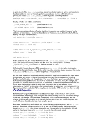 Cost Based Oracle Fundamentals | DOC