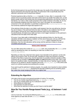 Cost Based Oracle Fundamentals | DOC