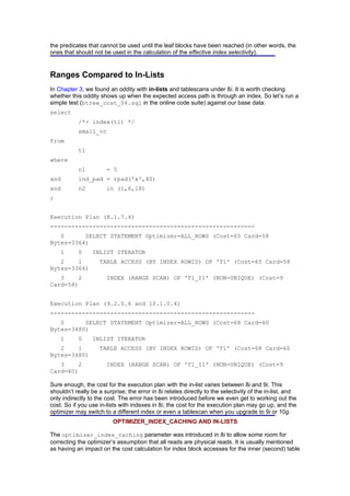 Cost Based Oracle Fundamentals | DOC