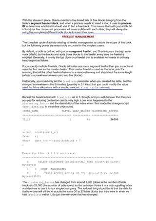 Cost Based Oracle Fundamentals | DOC