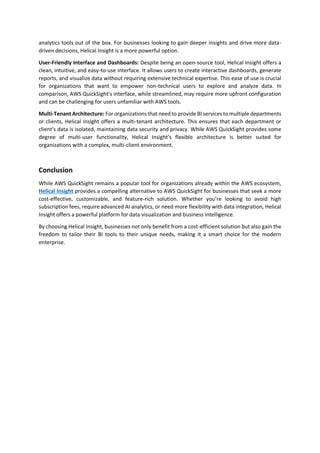 Cost-Effective Data Visualization with Helical Insight A Smart ...