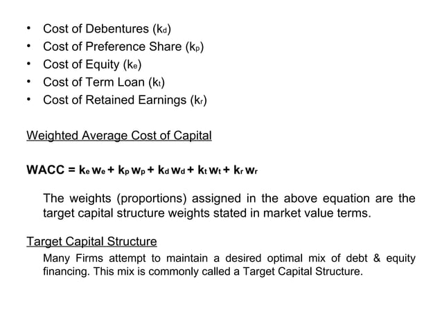 cost-of-capital-ppt