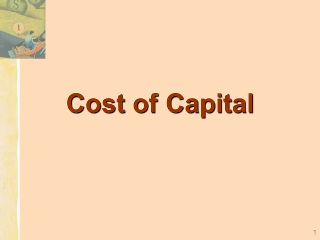 Cost of capital pptx estimate-classification-chart
