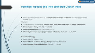 Cost of Cervical Cancer Treatment in India – What to Expect | PPTX