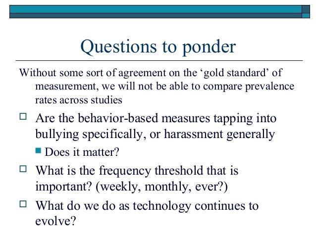 Issues of language and frequency in measuring 