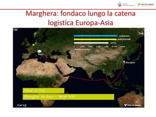 Marghera: fondaco lungo la catena
logistica Europa-Asia

 