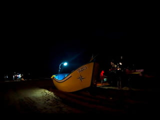 Costa caparica, pescadores e gaivotas