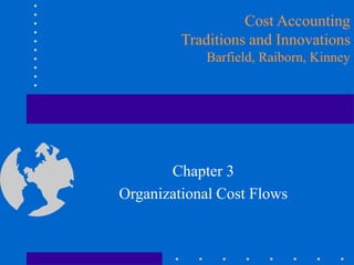 Chapter 3
Organizational Cost Flows
Cost Accounting
Traditions and Innovations
Barfield, Raiborn, Kinney
 