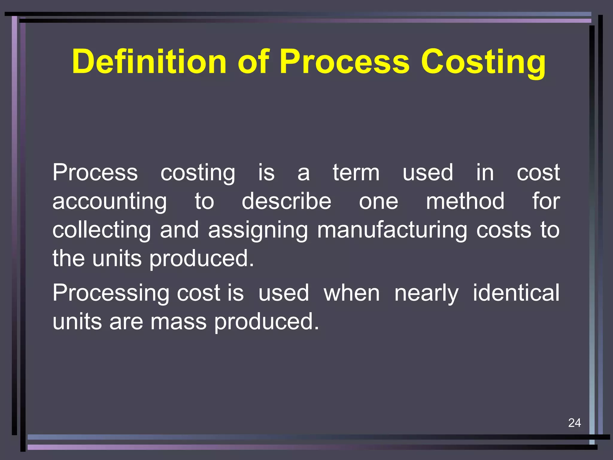 ACCOUNTING FOR COSTS OVERVIEW visual data 8