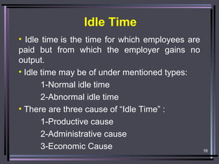 Idle Time in Cost Accounting  Meaning & Causes - Video & Lesson