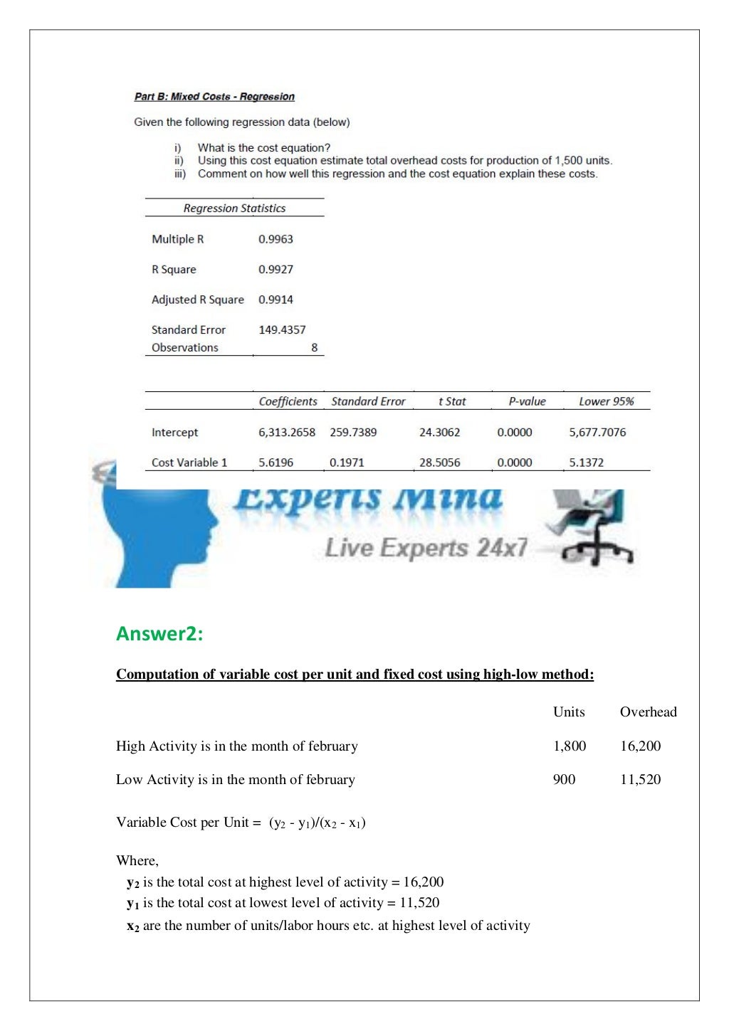 Accounting Case Study | Accounting Case Study Examples & Solutions cost accounting assignment help