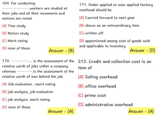  Cost accounting mcq 5